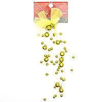 Новогоднее украшение - подвеска гроздь, 20 см, желтый, пластик (001279-5)