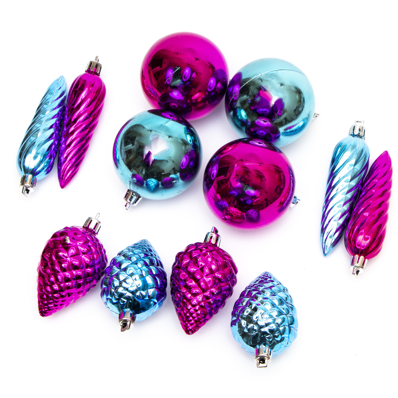 Купить Набор елочных игрушек - шары и игрушки, 12 шт, разноцветный ...