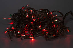 Світлодіодна гірлянда, 5 м, 100 л, 8 режимів, червоний, IP44 (040490)