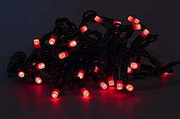 Світлодіодна гірлянда, 4 м, 40 л, червоний, подовжувач, IP44 (040551)