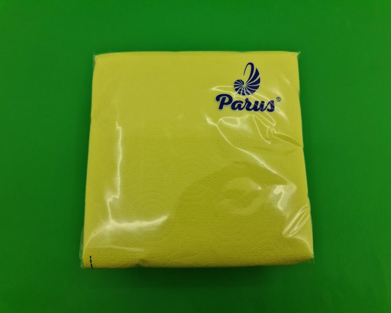 Серветки паперові 100арк Одеса Жовта 33х33 (1 пач.), фото 1