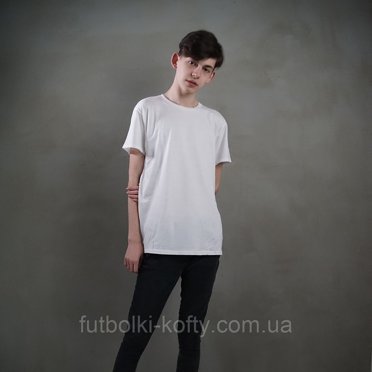 Біла чоловіча футболка Iconic Fruit of the Loom 2XL