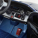 Дитячий електромобіль Джип M 4563 EBLRS-4, Mercedes-Benz, колеса EVA, шкіряне сидіння, синій лак, фото 4