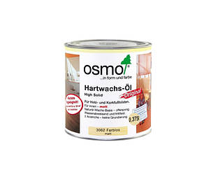 Олія з твердим воском OSMO HARDWACHS-OL ORIGINAL для підлоги та виробів із деревини 3062-матова 0,375 л