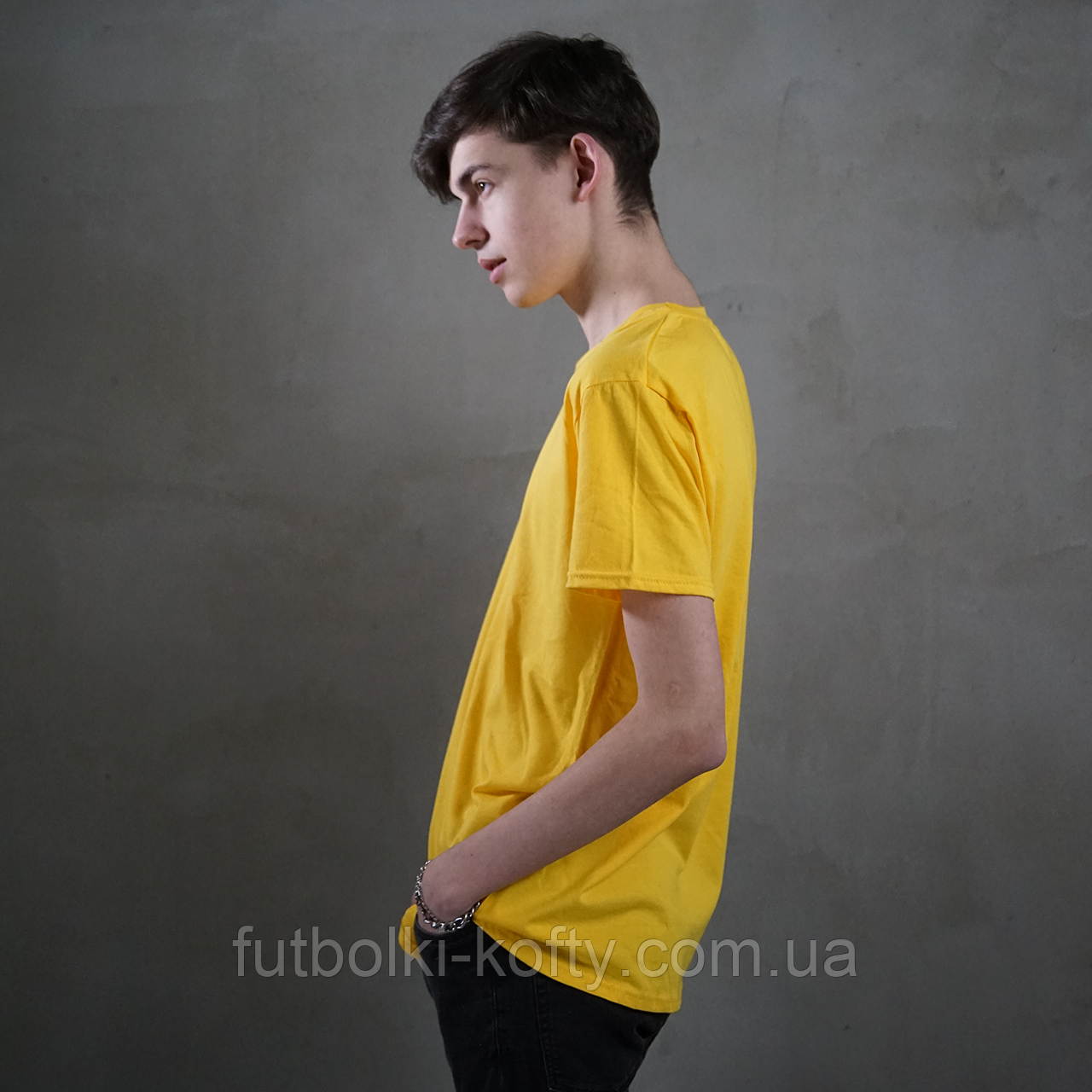 Жовта чоловіча футболка (сонячно-жовтий) Iconic Fruit of the Loom 50