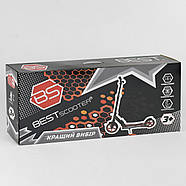 Двоколісний Самокат Best Scooter 49716 складаний, амортизатор переднього колеса, підніжка, фото 8