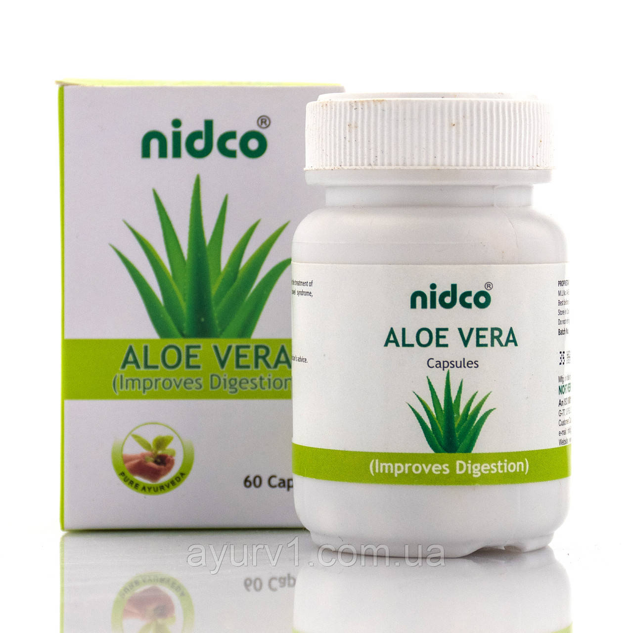 Алое вера в капсулах, Aloe vera Nidco, 60 кап.