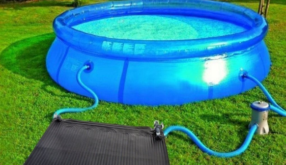 Сонячний нагрівач для басейнів Intex 28685. Розмір 120х120 див. Працює від 1 250 л/год до 7570 л/год, фото 1