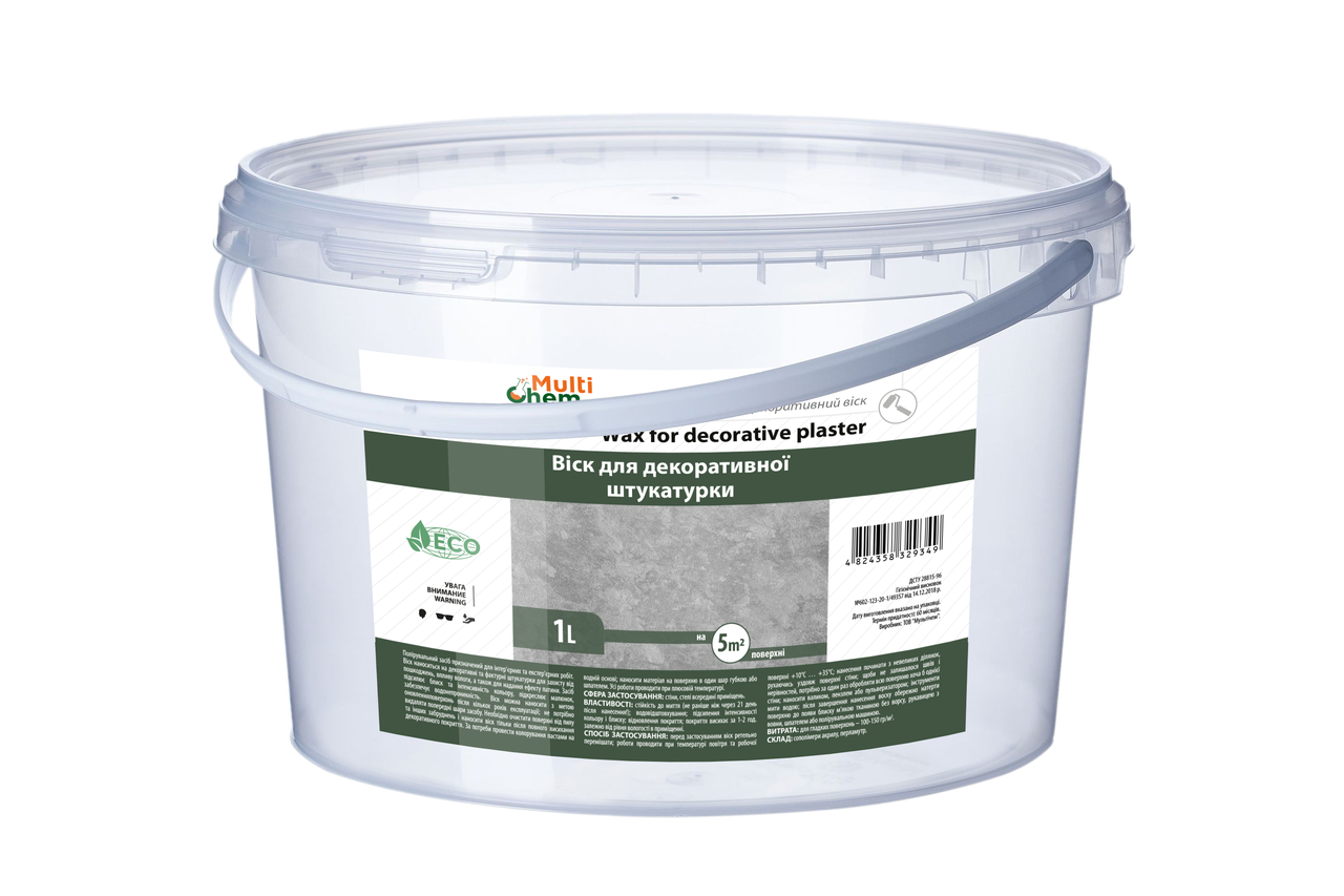 Воск для Декоративной Штукатурки Wax For Decorative Plaster 1 Л ...