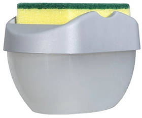 Диспенсер SOAP PUMP SPONGE CADDY настільний ⁇ Дозатор для мийного засобу Gray