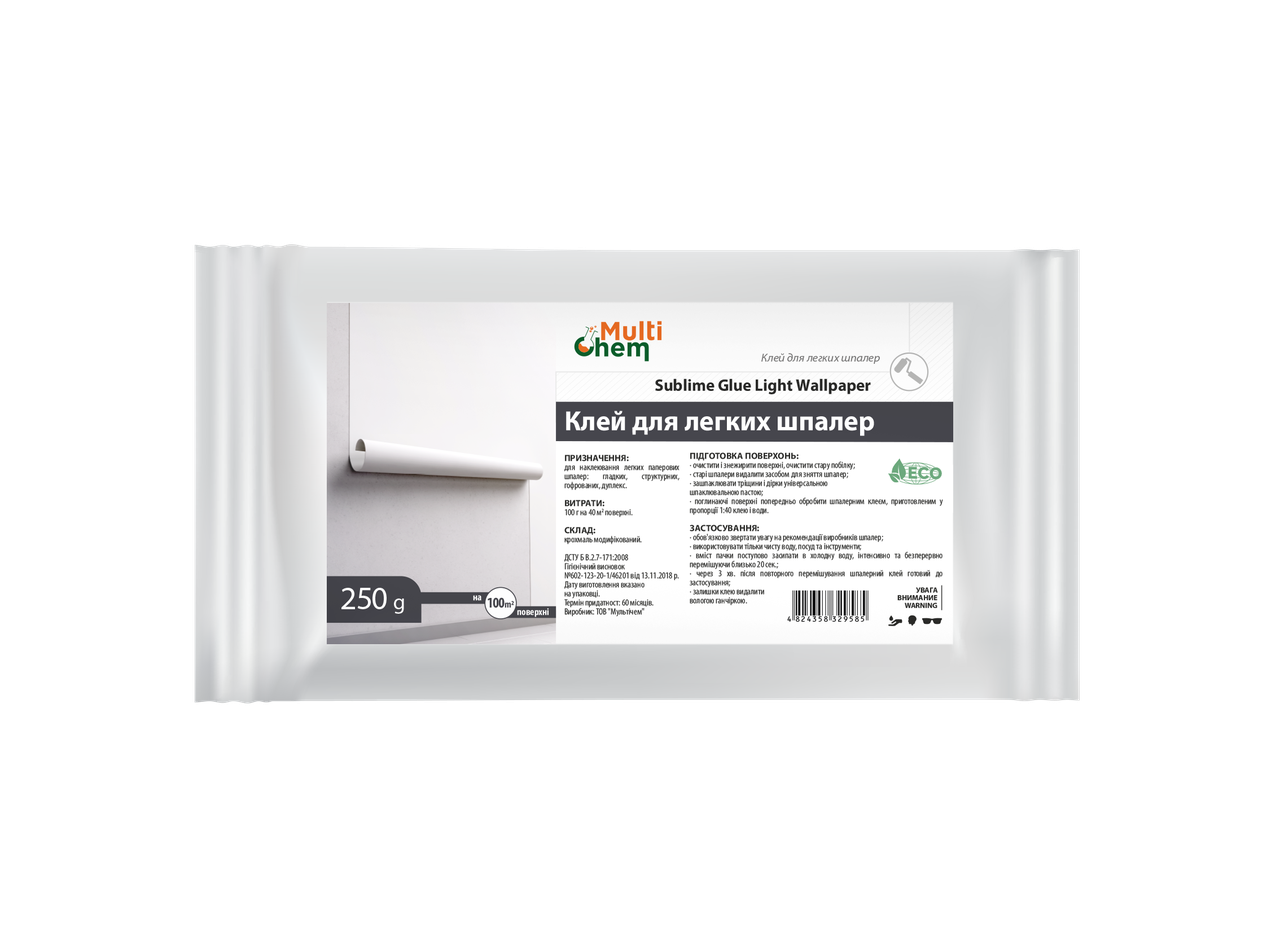 Клей для легких шпалер сухий Sublime Glue Light Wallpaper 250 г