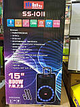 Колонка акумуляторна з мікрофоном ZPX ZX-7766 200W (Bluetooth/USB/FM/TWS), фото 11