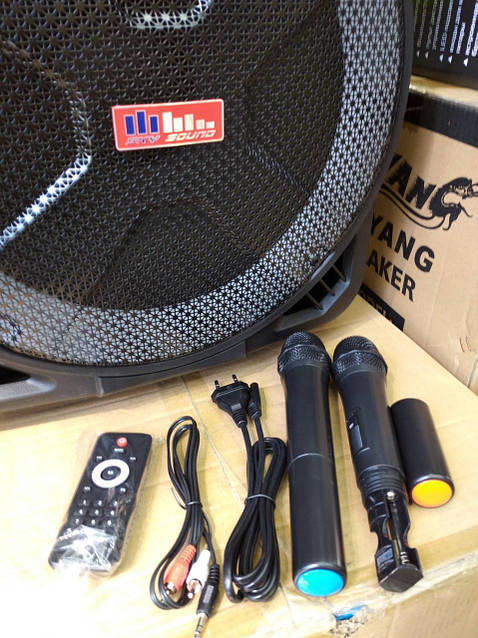 Колонка аккумуляторная с микрофоном ZPX ZX-7766 200W