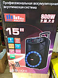 Колонка акумуляторна з мікрофоном ZPX ZX-7766 200W (Bluetooth/USB/FM/TWS), фото 8