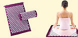 Аплікатор Кузнєцова Ляпко масажний ВЕЛИКИЙ акупунктурний килимок із подушкою Акупунктурний масажний килимок, фото 6