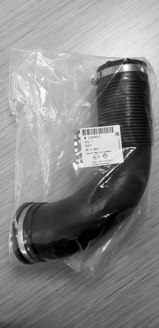 Патрубок корпуса воздушного фильтра выпускной к дросселю GM OPEL Astra ...