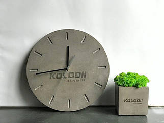 Оригінальний дизайнерський настінний годинник із бетону d30