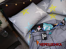 Полуторний набір постільної білизни 150*220 з Бязі "Gold" №154251AB Черешенка™, фото 4
