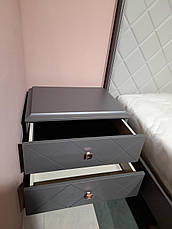 Спальний гарнітур в сучасному стилі TOLEDO Sof (Толедо ), колір сірий темний матовий, фото 3