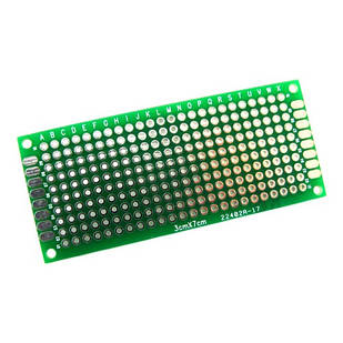 PCB 3x7 см двостороння друкована плата