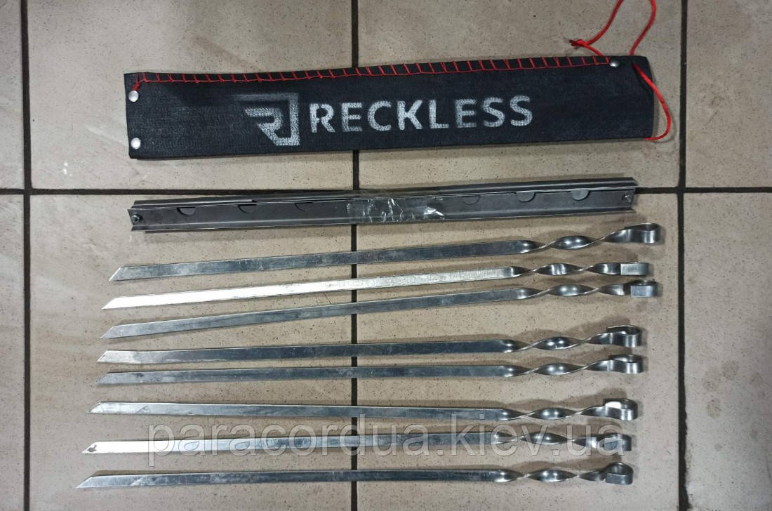 Набор шампуров с подставкой в чехле 8 шт.