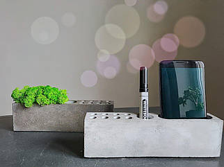 Підставка для ручок з стабілізованою мохом /Підставка для ручок /Дизайнерський органайзер ручної роботи