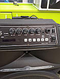 Колонка акумуляторна з радіомікрофоном ZXX-8887 / 180 W (USB/FM/Bluetooth), фото 4