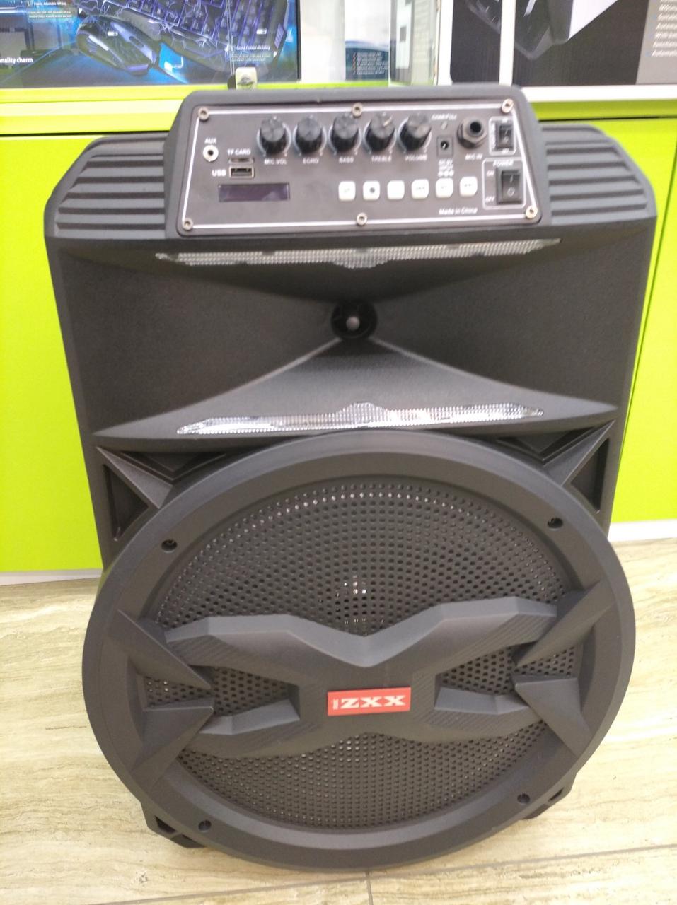 Колонка акумуляторна з радіомікрофоном ZXX-8887 / 180 W (USB/FM/Bluetooth)