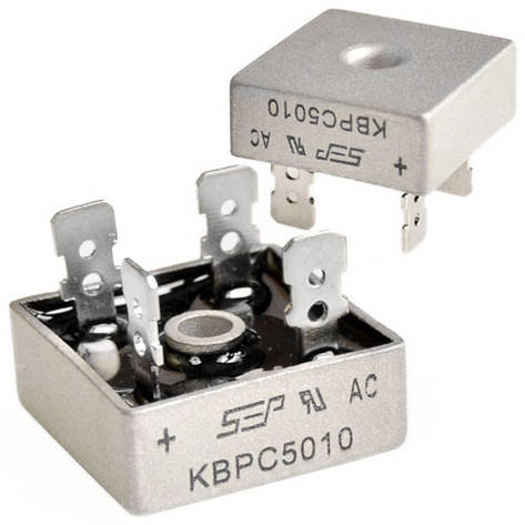 Міст діодний KBPC5010 однофазний 50А 1000В, фото 1
