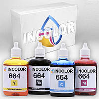 Чернила для Epson 4x100 ml (epson_4x100_514) Комплект чернил INCOLOR (664) B/C/M/Y (4х100 мл)