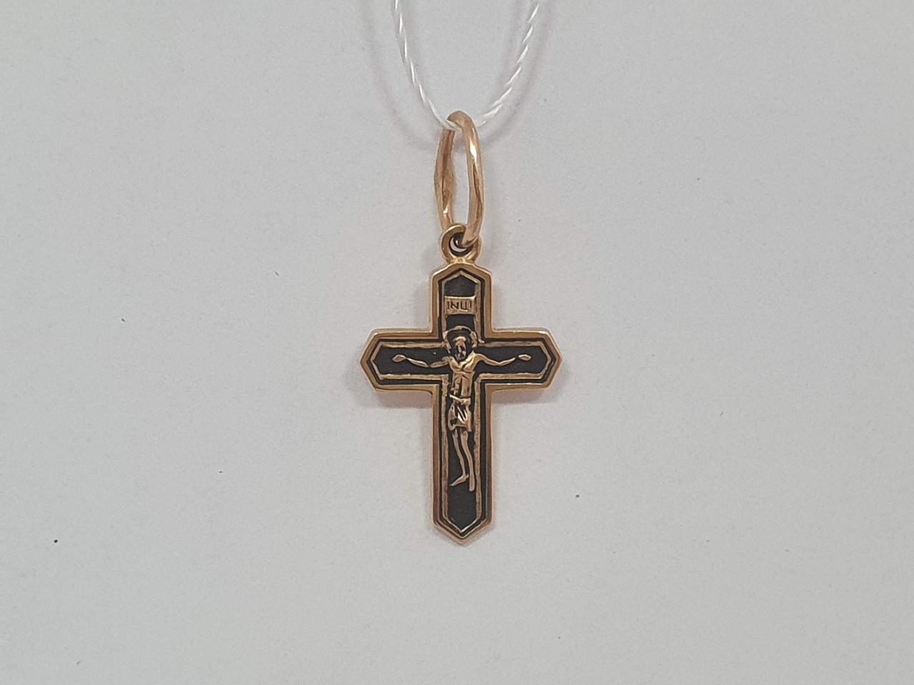 Золотий хрестик. Розп'яття Христа.  31568-3/01/4