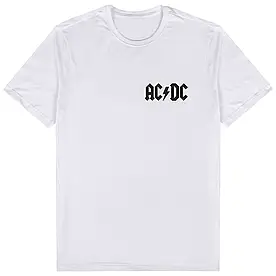 Футболка AC/DC Біла Знак збоку Розмір