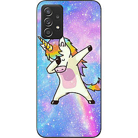 Силіконовий чохол для Samsung A52 Galaxy A525F з картинкою Єдиноріжок на стилі