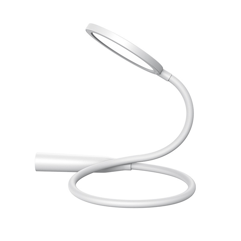 Переносна лампа для читання Baseus з акумулятором Comfort Reading Charging Uniform Light Hose (біла)