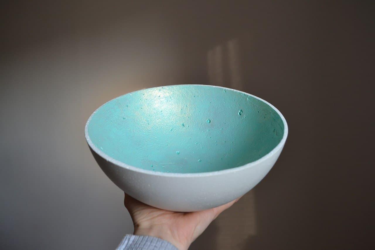 Фруктовниця/конфетниця з декоративного бетону 19*11 см/Столовий посуд/Тарка з бетону/Дізайнерська тарілка