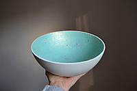 Фруктовница/конфетница из декоративного бетона 19*11 см/Столовая посуда/Тарелка из бетона/Дизайнерская тарелка