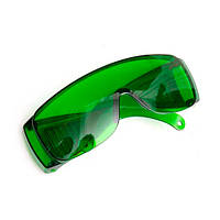 Окуляри зелені підсилюючі захисні для лазерного гравера 1250нм OD4 +