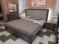 Спальный гарнитур в современном стиле ZARAGOZA Sof (Сарагоса) , цвет светлый орех глянец