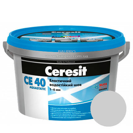 Затирка CERESIT CE 40 aquastatic 03 (природно-біла), 2 кг, фото 2