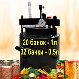 Автоклав Газовий TOP-33, Горловина 15,9 см (33 банок 0.5 л или 14 банок 1л), Вуглецева сталь, фото 6