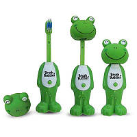 М'яка зубна щітка для дітей Жаба Луї Iherb Brush Buddies