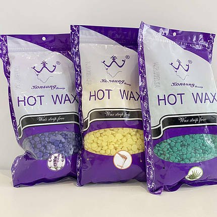 Кольоровий віск у гранулах Hot Wax 500 гр, фото 1