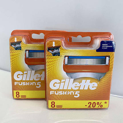Змінні касети для гоління Gillette Fusion 5 8 шт, фото 1