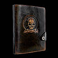 Щоденник А5 формату в шкіряній обкладинці на кнопці "Оптімус", фото 6