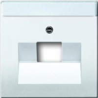 Лицьова Панель 1-ная RJ-45 білий ABB Busch Jaeger future linear (1803-84)