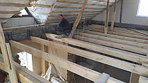 Монтаж межэтажного деревянного перекрытия 7