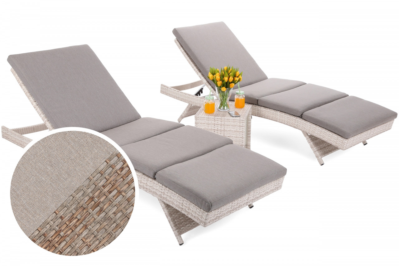 Шезлонг лежак Bora Bora Ginger зі столиком, фото 1