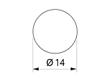 Заглушка конфірмата самоклеящаяся Weiss d=14 Бежева (50шт) 0325, фото 2