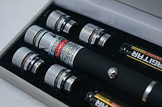 Зеленая лазерная указка Green Laser Pointer c 5 насадками, фото 6
