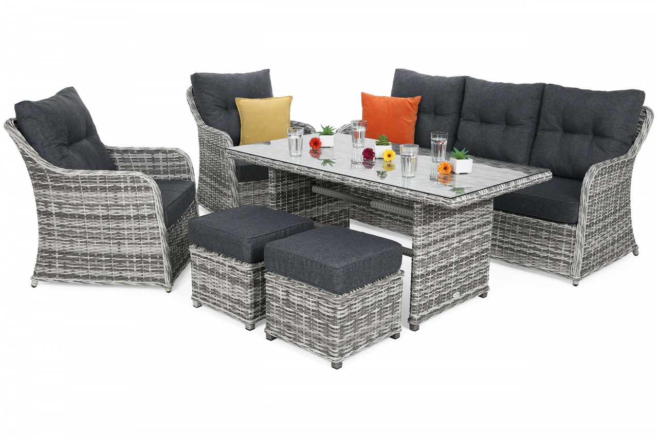 Комплект меблів з техноротангу Bergamo Light Grey